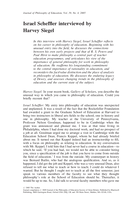Israel Scheffler interviewed by Harvey Siegel