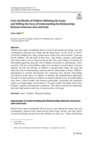 From the Mouths of Children: Widening the Scope and Shifting the Focus of Understanding the Relationships Between American Jews and Israel