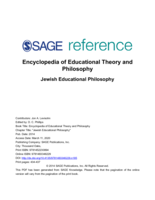 Jewish Educational Philosophy
