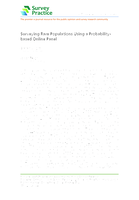 Surveying Rare Populations Using a Probability-based Online Panel