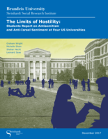 The Limits of Hostility: Students Report on Antisemitism and anti-Israel sentiment at Four US Universities