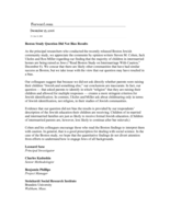 Boston Study Question Did Not Bias Results