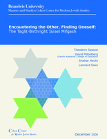 Encountering the Other, Finding Oneself: The Taglit-Birthright Israel Mifgash