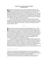 Birthright israel and the Creation of Ritual