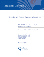 2005 Boston Community Survey