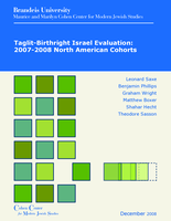 Taglit-Birthright Israel Evaluation: 2007-2008 North American Cohorts