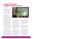 Congregant Development: The Biggest Development Task of all