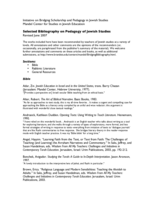 Selected Bibliography on Pedagogy of Jewish Studies