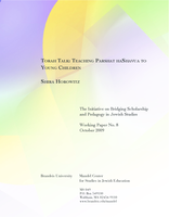 Torah Talk: Teaching Parshat haShavua to Young Children