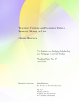 Teaching Talmud and Halakhah Using a Semiotic Model of Law
