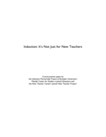 Induction: It’s Not Just for New Teachers