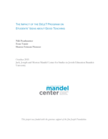 The Impact of the DeLeT Program on Students' Ideas About Good Teaching