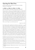 Opening the Black Box: Lessons from Research on Immersive Jewish Service-Learning Programs for Young Adults