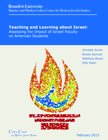 Teaching and Learning about Israel: Assessing the Impact of Israeli Faculty on American Students
