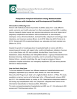 Postpartum Hospital Utilization among Massachusetts Women with Intellectual and Developmental Disabilities