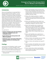 Emergency-Room Visits Among Infants Born to Mothers with Disabilities