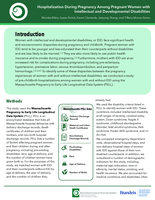 Hospitalization During Pregnancy Among Pregnant Women with Intellectual and Developmental Disabilities