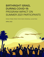 Birthright Israel during Covid-19: Program Impact on Summer 2021 Participants
