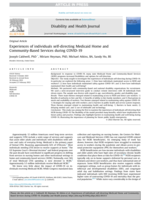 Experiences of individuals self-directing Medicaid Home and Community-Based Services during COVID-19