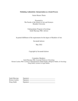 Mediating Authenticity: Interpretation as a Social Process