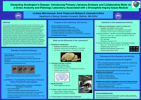 Dissecting Huntington’s Disease: Introducing Primary Literature Analysis and Collaborative Work via a Gross Anatomy and Histology Laboratory Associated with a Drosophila Inquiry-based Module