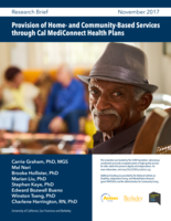 Provision of Home-and Community-Based Services through Cal MediConnect Health Plans