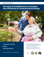 The Impact of Cal MediConnect on Transitions from Institutional to Community-Based Settings