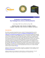 Evaluation of Cal MediConnect Key Findings from a Survey with Beneficiaries