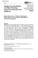 Health Care Use Before and After Entering Long-Term Services and Supports