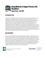 Using Medicaid to Support Parents with Disabilities