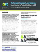 Unaffordable, Inadequate, and Dangerous Housing Disparities for People with Disabilities in the U.S