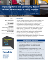 Howard Bedlin National Council on Aging Improving Home and Community-Based Services Infrastructure: A Policy Proposal