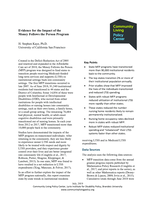 Evidence for the Impact of the Money Follows the Person Program