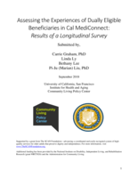 Assessing the Experiences of Dually Eligible Beneficiaries in Cal MediConnect: Results of a Longitudinal Survey