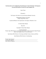 Food Insecurity in Two Neighboring Cities During the Covid-19 Pandemic: The Responses of Local Food Pantries in Newton, MA and Waltham, MA