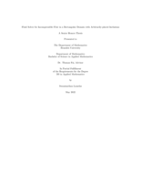 Fluid Solver for Incompressible Flow in a Rectangular Domain with Arbitrarily-placed Inclusions