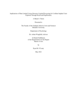 Implications of Data Limited Versus Resource Limited Processing for Cochlear Implant Users Explored Through Recall and Pupillometry