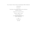 Time Continuity Voting for Electroencephalography (EEG) Classification
