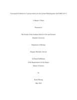 Convergent Evolution in Cryptosporidium parvum Lactate Dehydrogenase and SARS-CoV-2