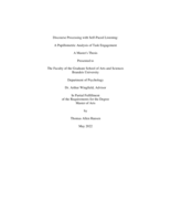 Discourse Processing with Self-Paced Listening: A Pupillometric Analysis of Task Engagement