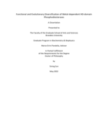 Functional and Evolutionary Diversification of Metal-dependent HD-domain Phosphodiesterases