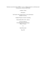 Duchenne muscular dystrophy (DMD): A survey of sibling perspectives on disclosure and communication within the DMD family