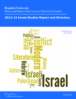 2012-13 Israel Studies Report and Directory