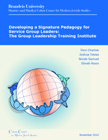 Developing a Signature Pedagogy for Service Group Leaders: The Group Leadership Training Institute