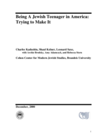 Being A Jewish Teenager in America: Trying to Make It