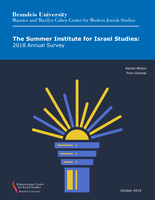The Summer Institute for Israel Studies: 2018 Annual Survey