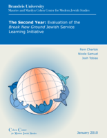 The Second Year: Evaluation of the Break New Ground Jewish Service Learning Initiative