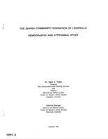 The Jewish Community Federation of Louisville Demographic and Attitudinal Study