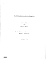 The Feminization of Poverty Among Jews