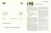 Research Notes: Focus on Intermarriage